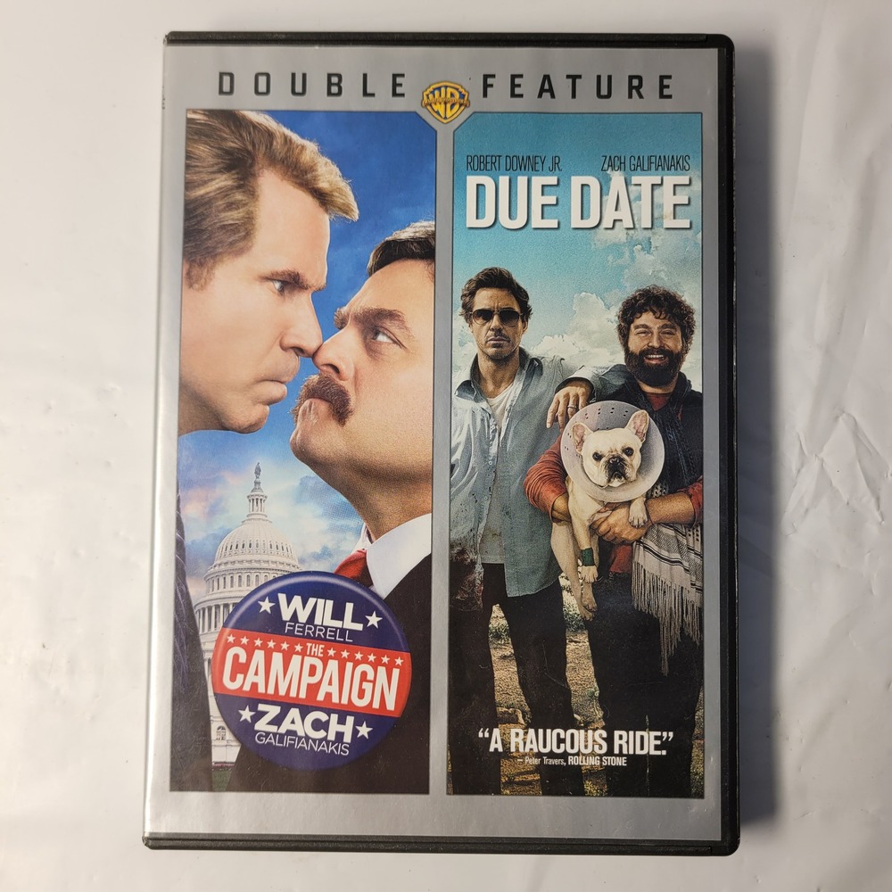 Warner Bros DVD Double Feature The Campaign Due Date Will Ferrell Zach Galifiana
